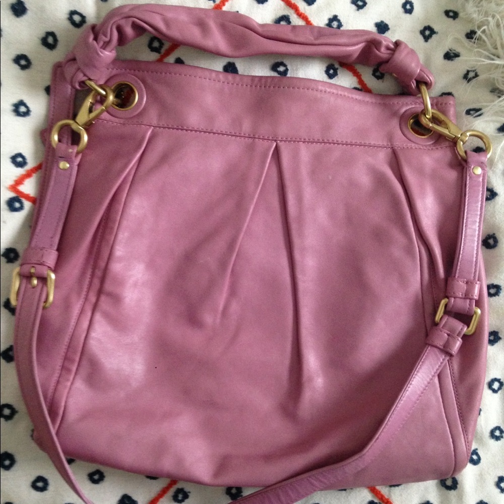 SOLD-Coach Parker leather large hobo hippie bag